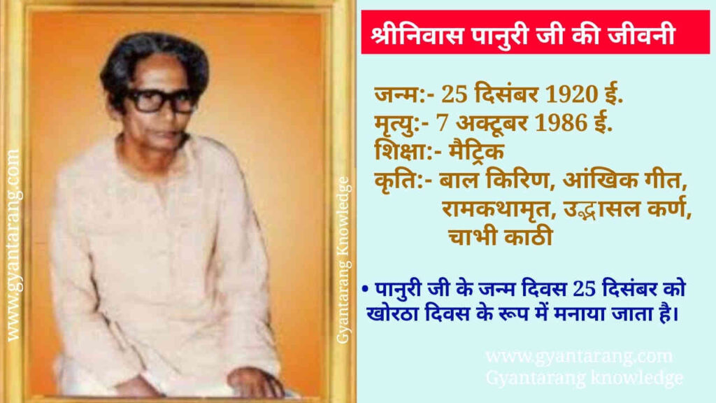 श्रीनिवास पानुरी की जीवनी, श्रीनिवास पानुरी, Srinivas Panuri, khortha wirter sirnivas panuri, Sriniwas Panuri, श्रीनिवास पानुरी की बायोग्राफी, श्रीनिवास पानुरी लाइफ स्टोरी, श्रीनिवास पानुरी की कहानी, shrinivas panuri, srinivas panuri khortha, srinivas panuri book, srinivas panuri ki biography, srinivas panuri jivani, srinivas panuri ki life story in hindi, श्रीनिवास पानुरी की खोरठा किताब, श्रीनिवास पानुरी की खोरठा कविता, srinivas panuri mcq,