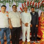 कान्यकुब्ज ब्राह्मण समाज के प्रीतिभोज में पहुंचे खोरठा लेखक विनय तिवारी, binay tewari photo, binay tewari khortha gitkar photo,